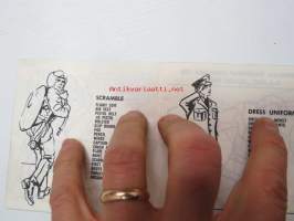 G.I. Joe - Air Manual - Official Training Guide to prepare G.I. Joe to combat -varusteluettelo