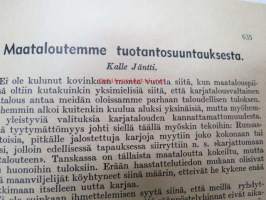 Karjatalous 1952 nr 25 sis. mm. seur. artikkelit / kuvat / mainokset; Syksyn rehutilanne, Hedvig Gebhard 85-vuotias, Uusia lypsäjämestareita Uudenmaan