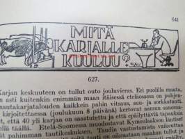 Karjatalous 1952 nr 25 sis. mm. seur. artikkelit / kuvat / mainokset; Syksyn rehutilanne, Hedvig Gebhard 85-vuotias, Uusia lypsäjämestareita Uudenmaan