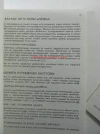 Monilaskinten käyttöohje ja HP-31E ohjekirja - Hewlett Packard