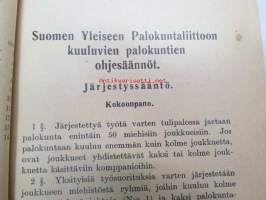 Suomen yleiseen palokuntaliittoon kuuluvien palokuntien ohjesäännöt (1924)