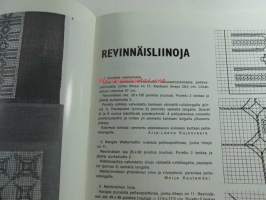 Kotiteollisuus 1973 nr 4, kirjontaa karjalaisittain, mikä on Winsor-tuoli?, revinnäisliinoja, kaula- ja hartiahuiveja, keinutuolinmattoja, sohvatyynyjä