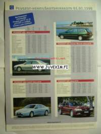 Aja Hyvin 1998 nr 1 -Peugeot autoilun erikoislehti