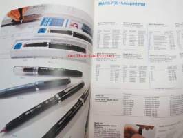 Staedtler Mars Design Group -kynien, tussien ja piirustusvälneiden kuvitettu luettelo