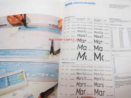 Staedtler Mars Design Group -kynien, tussien ja piirustusvälneiden kuvitettu luettelo