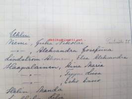 Asiakirjoja Mietoisten kunnan alueelle sijoitetuista siirtolaisista; Luettelo Mietoisten kunnan alueella (kylittäin ja taloittain) olevat siirtolaiset tammikuun 5