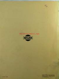 Nissan Service manual model F20 series Chassis and body supplement 1 - huolto-ohjekirjan lisäosa