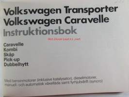 Volkswagen Transporter Caravelle Instruktionsbok - Omistajankäsikirja