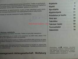 Volkswagen Santana Käyttöohjekirja