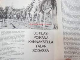 Kansa Taisteli 1967 nr 1, sis. seur. artikkelit; Leo A. Säkkinen - Pakoon, pakoon!, Lasse Elomaa - Emmekö me aliupseerit siihen kelpaa, Vilho Manninen - Rajamies