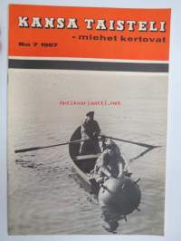 Kansa Taisteli 1967 nr 7, sis. artikkelit; P. Kinnarinen - Läpimurto aamun valjetessa, Sakari Rokka - Taistelujen tahinaa Kostamuksen tiellä, Henrik J. Vuokkola -