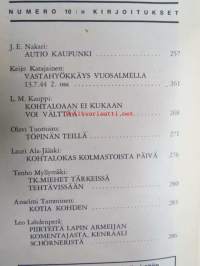 Kansa Taisteli 1967 nr 10, sis. artikkelit; J.E Nakari - Autio kaupunki, Keijo Katajainen - Vastahyökkäys Vuosalmella 13.7.1944 2. osa, L.M. Kauppi - Kohtaloaan