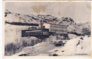 Liinahamari - Matkailijayhdistyksen hotelli.  Vanha postikortti. Sarja II 75.