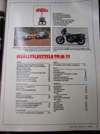 Tekniikan Maailma 1977 nr 19  TM koeajaa / esittelee: Toyota Gressida, Peugeot 405, Mazda Cosmo RX-5. Kawasaki Z1-R . Renault 20.  Dodge Royal Monaco Brougham.