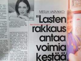 Nykyposti 1993 nr 4, sis. mm. seur. artikkelit / kuvat / mainokset; Merja Varvikko &quot;Lasten rakkaus antaa lisää voimia&quot;, Taksimies yritti raiskata Marko Björsin,