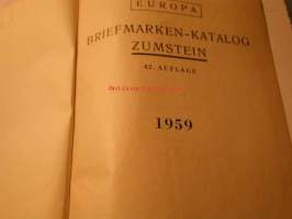 briefmarken-katalog zumstein 1959
