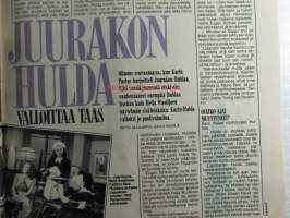 Me Naiset 1986 nr 47, sis. mm. seur. artikkelit / kuvat / mainokset; Hannele Lauri komedienne ja tosikko, Rika Zarai menestyskirjailija, Liz Taylorin paras ystävä