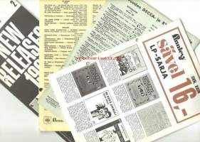 Äänileyesitteitä   1960-1970 luvulta  yht 4 kpl