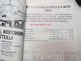 Tavara-autot 1993 Kuorma- ja pakettiautotaulukot