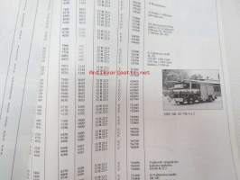 Tavara-autot 1993 Kuorma- ja pakettiautotaulukot