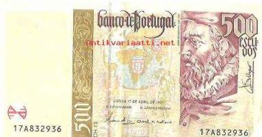 Portuga  500 Escudos 1997-2000  seteli