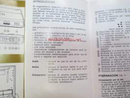 Philips LCH 1015 operating instructions -nauhurin käyttöohjeet