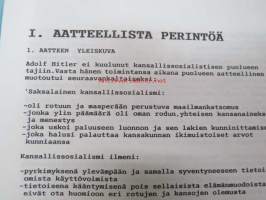 Hitlerin testamentti 1945 Kansallis-Mytologinen Yhdistys -Pekka Siitoin -tuotantoa  (sininen kansi)
