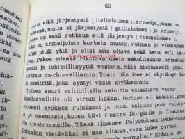 Machiavellin käsityksistä vallasta ja vallankäytöstä - Pekka Siitoin -tuotantoa