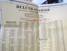 Map Duluth and Superior Twin ports -kartta