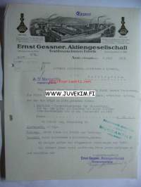 Ernst Gessner, Aktiengesellschaft Ergzeb 6.7.1925 -asiakirja