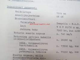 VR - Rautatieopisto moniste - Dieselsähköisen linjaveturi Hr 12 teknillinen erittely - Veturin yleispiirustus N:o E 401514