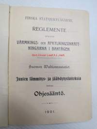 Suomen Waltionrautatiet - Junien lämmitys- ja jäähdytyslaitoksia kopskeva Ohjesääntö 1901 Finska Statsjernvägerne Reglemente rörande Värmnings- och