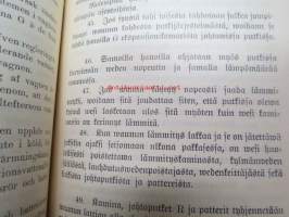 Suomen Waltionrautatiet - Junien lämmitys- ja jäähdytyslaitoksia kopskeva Ohjesääntö 1901 Finska Statsjernvägerne Reglemente rörande Värmnings- och