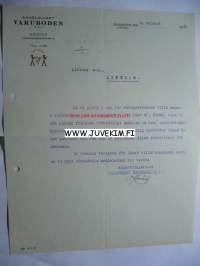 Andelslaget Varuboden Helsingfors/Helsinki 12.10.1923 -asiakirja