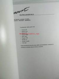 Ford Escort Väri- ja verhoilumallit 1995 1/2