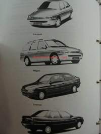 Ford Escort Väri- ja verhoilumallit 1995 1/2