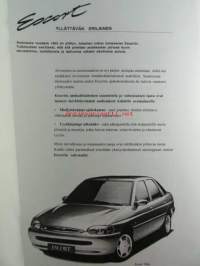 Ford Escort Väri- ja verhoilumallit 1995 1/2