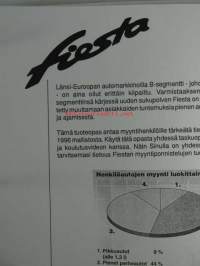 Ford Fiesta Automyyjän tuotekansio 1996