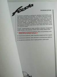 Ford Fiesta Automyyjän tuotekansio 1996