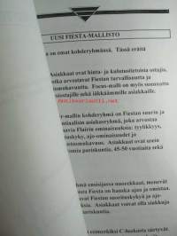 Ford Fiesta Automyyjän tuotekansio 1996