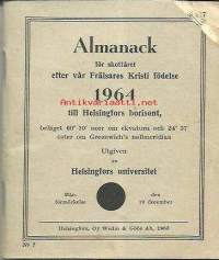Almanack 1964 -   kalenteri