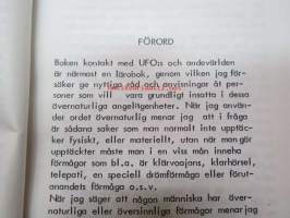 Kontakt med UFO:s och andevärlden del I (på svenska) -Pekka Siitoin tuotantoa ruotsiksi. Kansi oranssi.
