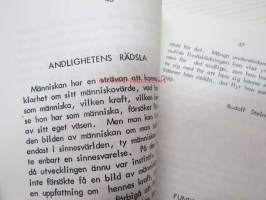 Kontakt med UFO:s och andevärlden del I (på svenska) -Pekka Siitoin tuotantoa ruotsiksi. Kansi oranssi.
