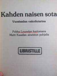 Kahden naisen sota vuosisadan vakoilutarina, Pekka Lounelan kertomana Matti Kasiilan aineiston pohjalta - Hella Wuolijoen ja Kerttu Nuortevan desanttitarina