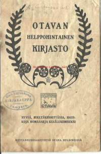 Otavan helppohintainen tkirjallisuus 1909