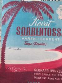 Kevät Sorrentossa - Våren i Sorrent - Tango, nuotit, Kullervo