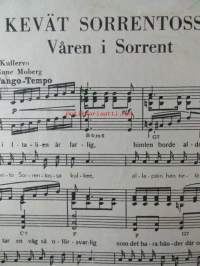 Kevät Sorrentossa - Våren i Sorrent - Tango, nuotit, Kullervo