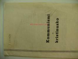 Kommunismi ja kristinusko 1951 Kansankulttuuri Oy