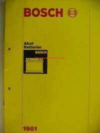 Bosch Akut 1981 - tuoteluettelo