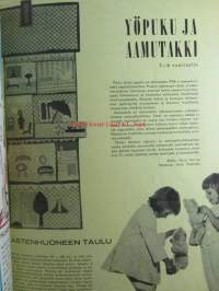 Sorjat pukimet 1961 nr 3 sis. mm. seur. artikkelit / kuvat / mainokset; Yöpuku ja aamutakki kaavat 5-6 vuotiaalle, Hattu ratkaisee kaiken, Tähtiin kirjoitettu,